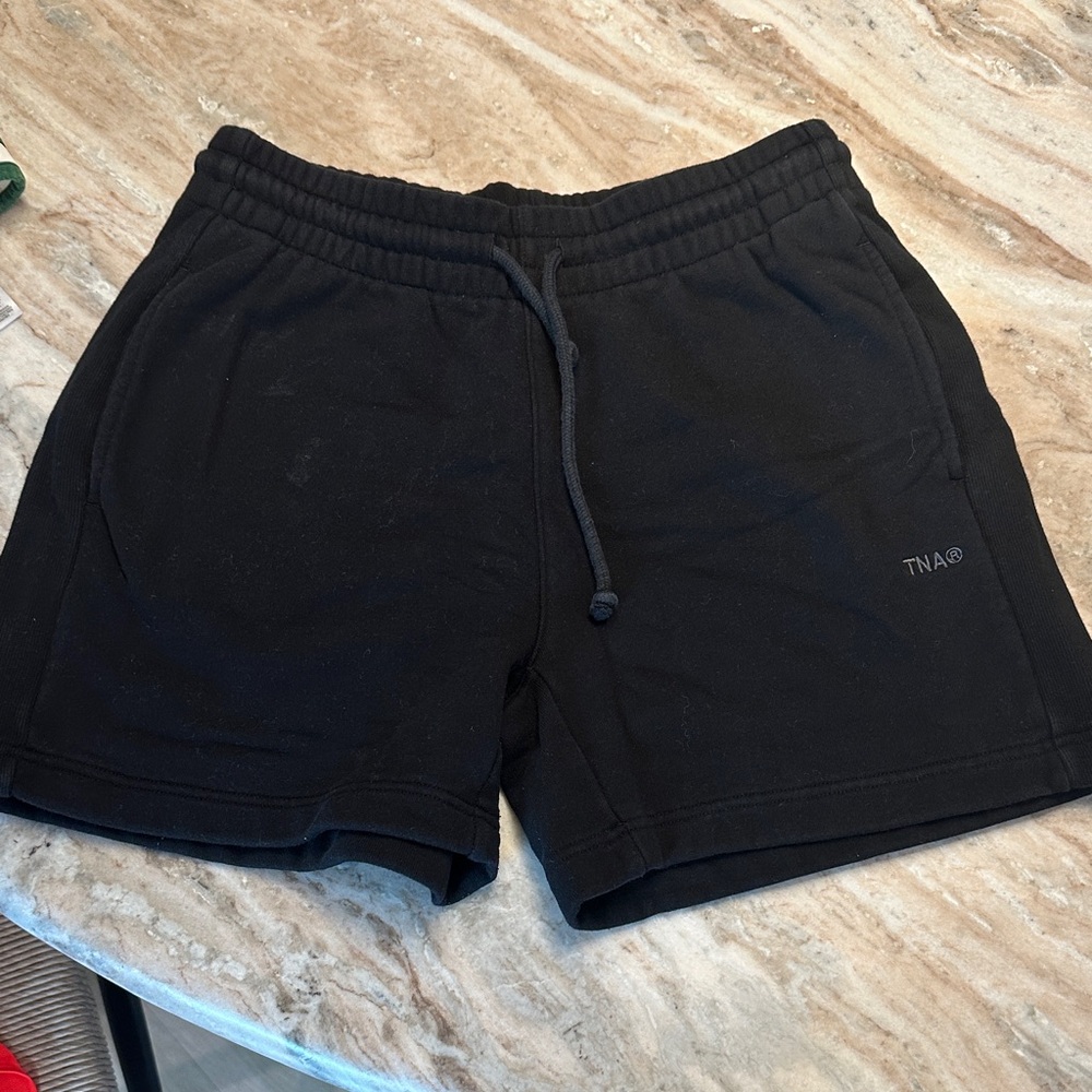 TNA Men's Jet Black Athletic Shorts